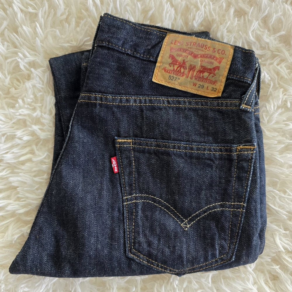 Levi's Men's 527 Slim Bootcut Dark Wash Jeans 29 X 32